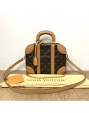 LOUIS VUITTON Monogram Valisette PM Handbag with Chain & Shoulder Strap – GHW