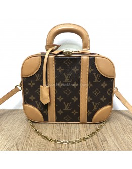 LOUIS VUITTON Monogram Valisette PM Handbag with Chain & Shoulder Strap – GHW