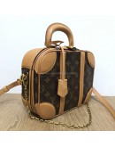 LOUIS VUITTON Monogram Valisette PM Handbag with Chain & Shoulder Strap – GHW
