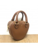 CELINE Mini Heart Bag in Tan Smooth Calfskin with Shoulder Strap – GHW