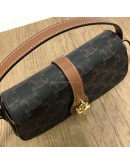 CELINE Clutch on Strap Tabou in Triomphe Canvas and Calfskin – GHW