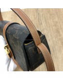 CELINE Clutch on Strap Tabou in Triomphe Canvas and Calfskin – GHW