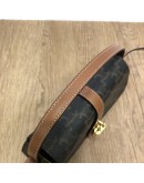 CELINE Clutch on Strap Tabou in Triomphe Canvas and Calfskin – GHW