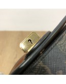 CELINE Clutch on Strap Tabou in Triomphe Canvas and Calfskin – GHW