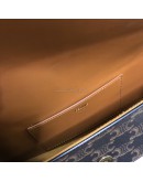 CELINE Clutch on Strap Tabou in Triomphe Canvas and Calfskin – GHW