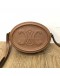 CELINE Cuir Triomphe Oval Crossbody Bag in Tan Smooth Calfskin – GHW