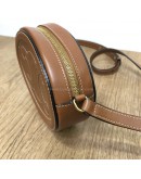 CELINE Cuir Triomphe Oval Crossbody Bag in Tan Smooth Calfskin – GHW
