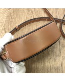 CELINE Cuir Triomphe Oval Crossbody Bag in Tan Smooth Calfskin – GHW