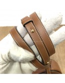 CELINE Cuir Triomphe Oval Crossbody Bag in Tan Smooth Calfskin – GHW