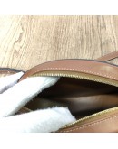 CELINE Cuir Triomphe Oval Crossbody Bag in Tan Smooth Calfskin – GHW