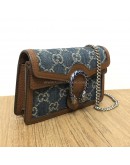 GUCCI Dionysus Super Mini Bag in Blue GG Monogram Denim – RHW