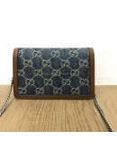 GUCCI Dionysus Super Mini Bag in Blue GG Monogram Denim – RHW