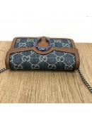 GUCCI Dionysus Super Mini Bag in Blue GG Monogram Denim – RHW