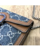 GUCCI Dionysus Super Mini Bag in Blue GG Monogram Denim – RHW