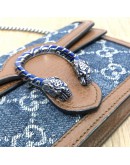 GUCCI Dionysus Super Mini Bag in Blue GG Monogram Denim – RHW