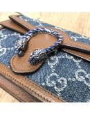 GUCCI Dionysus Super Mini Bag in Blue GG Monogram Denim – RHW