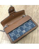 GUCCI Dionysus Super Mini Bag in Blue GG Monogram Denim – RHW