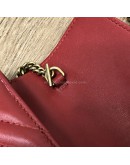 GUCCI GG Marmont Super Mini Bag in Red Matelasse Chevron Leather – GHW