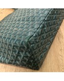 GOYARD Saint Louis GM Tote Bag in Green Goyardine Canvas with Detachable Pouch