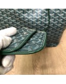 GOYARD Saint Louis GM Tote Bag in Green Goyardine Canvas with Detachable Pouch