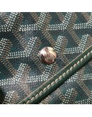GOYARD Saint Louis GM Tote Bag in Green Goyardine Canvas with Detachable Pouch