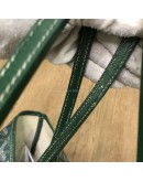 GOYARD Saint Louis GM Tote Bag in Green Goyardine Canvas with Detachable Pouch