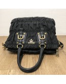 PRADA Tessuto Gaufre Black Nylon Tote Bag with Shoulder Strap – GHW