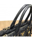 PRADA Tessuto Gaufre Black Nylon Tote Bag with Shoulder Strap – GHW