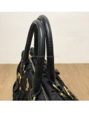PRADA Tessuto Gaufre Black Nylon Tote Bag with Shoulder Strap – GHW