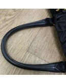 PRADA Tessuto Gaufre Black Nylon Tote Bag with Shoulder Strap – GHW