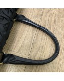 PRADA Tessuto Gaufre Black Nylon Tote Bag with Shoulder Strap – GHW