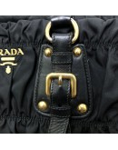 PRADA Tessuto Gaufre Black Nylon Tote Bag with Shoulder Strap – GHW