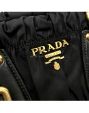 PRADA Tessuto Gaufre Black Nylon Tote Bag with Shoulder Strap – GHW