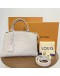 LOUIS VUITTON Petit Palais Handbag in Brume Monogram Empreinte with Shoulder Strap – SHW (Microchip – May 2025)