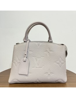 LOUIS VUITTON Petit Palais Handbag in Brume Monogram Empreinte with Shoulder Strap – SHW (Microchip – May 2025)