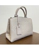 LOUIS VUITTON Petit Palais Handbag in Brume Monogram Empreinte with Shoulder Strap – SHW (Microchip – May 2025)