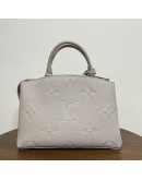 LOUIS VUITTON Petit Palais Handbag in Brume Monogram Empreinte with Shoulder Strap – SHW (Microchip – May 2025)
