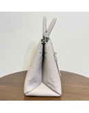 LOUIS VUITTON Petit Palais Handbag in Brume Monogram Empreinte with Shoulder Strap – SHW (Microchip – May 2025)