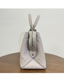 LOUIS VUITTON Petit Palais Handbag in Brume Monogram Empreinte with Shoulder Strap – SHW (Microchip – May 2025)