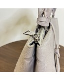 LOUIS VUITTON Petit Palais Handbag in Brume Monogram Empreinte with Shoulder Strap – SHW (Microchip – May 2025)