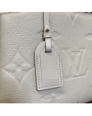 LOUIS VUITTON Petit Palais Handbag in Brume Monogram Empreinte with Shoulder Strap – SHW (Microchip – May 2025)