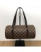 LOUIS VUITTON Damier Ebene Papillon 30 Shoulder Bag with Mini Papillon – GHW