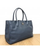 CHANEL Blue Calfskin Large Tote Bag with Inner Pochette – SHW (17 Series – Year 2012)