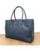 CHANEL Blue Calfskin Large Tote Bag with Inner Pochette – SHW (17 Series – Year 2012)