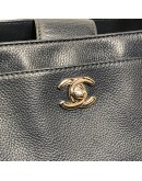 CHANEL Blue Calfskin Large Tote Bag with Inner Pochette – SHW (17 Series – Year 2012)