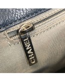 CHANEL Blue Calfskin Large Tote Bag with Inner Pochette – SHW (17 Series – Year 2012)