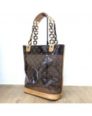 LOUIS VUITTON Monogram Vinyl Cabas Ambre MM Tote Bag with Small Pochette – GHW