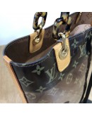 LOUIS VUITTON Monogram Vinyl Cabas Ambre MM Tote Bag with Small Pochette – GHW