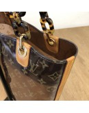 LOUIS VUITTON Monogram Vinyl Cabas Ambre MM Tote Bag with Small Pochette – GHW