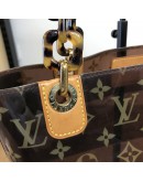 LOUIS VUITTON Monogram Vinyl Cabas Ambre MM Tote Bag with Small Pochette – GHW